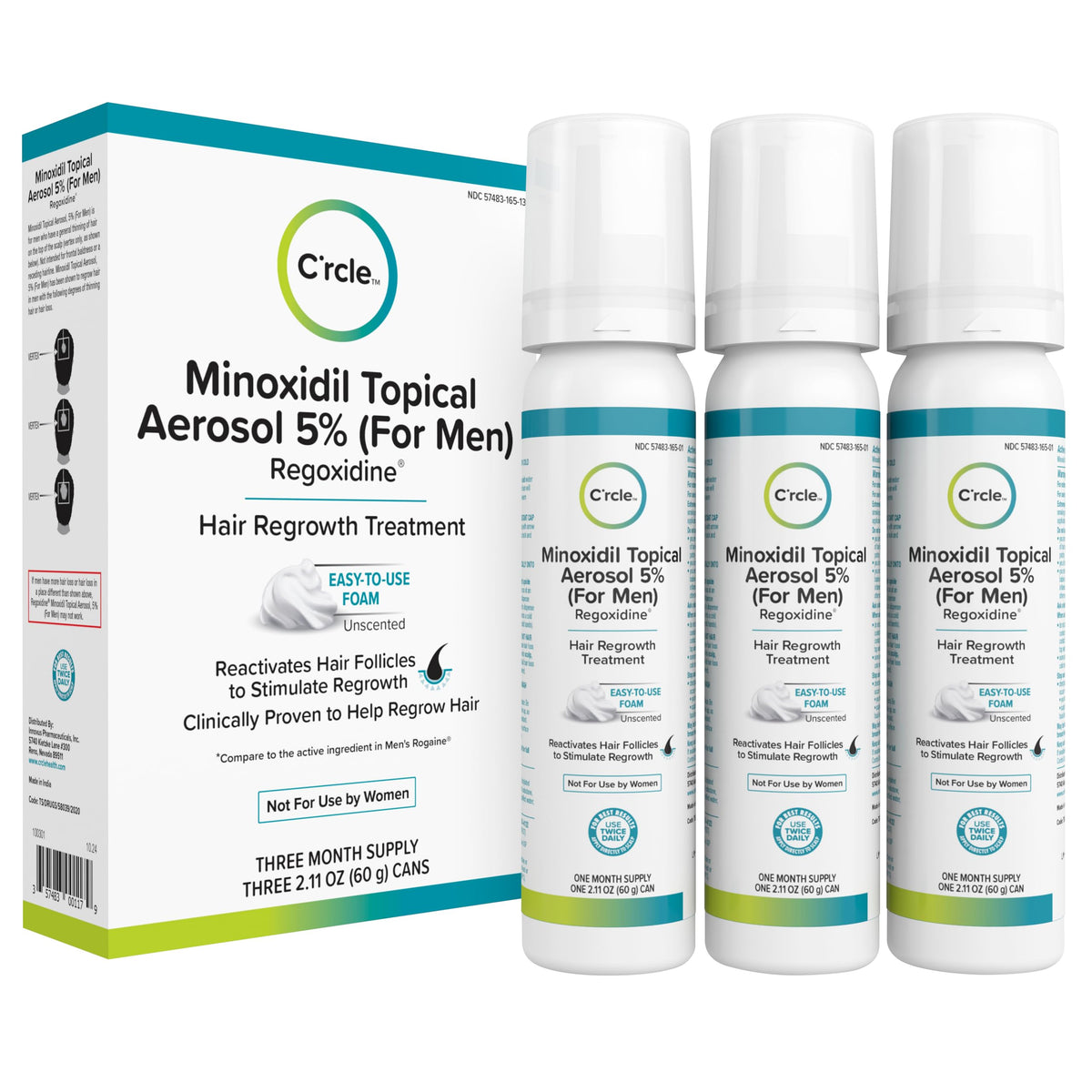 C'rcle front packaging showing product and unscented benefit