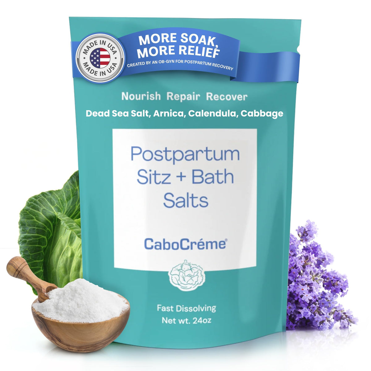Cabocreme front packaging showing jar and benefits