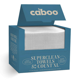 Caboo front packaging showing brand and 50-count convenience