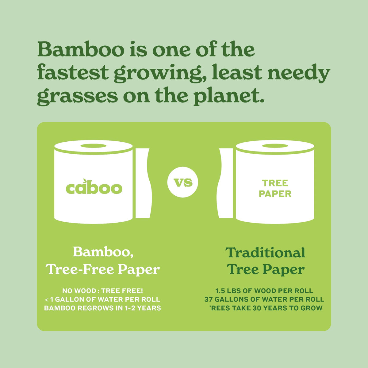 Caboo open pack displaying individual dry sheets for versatile use