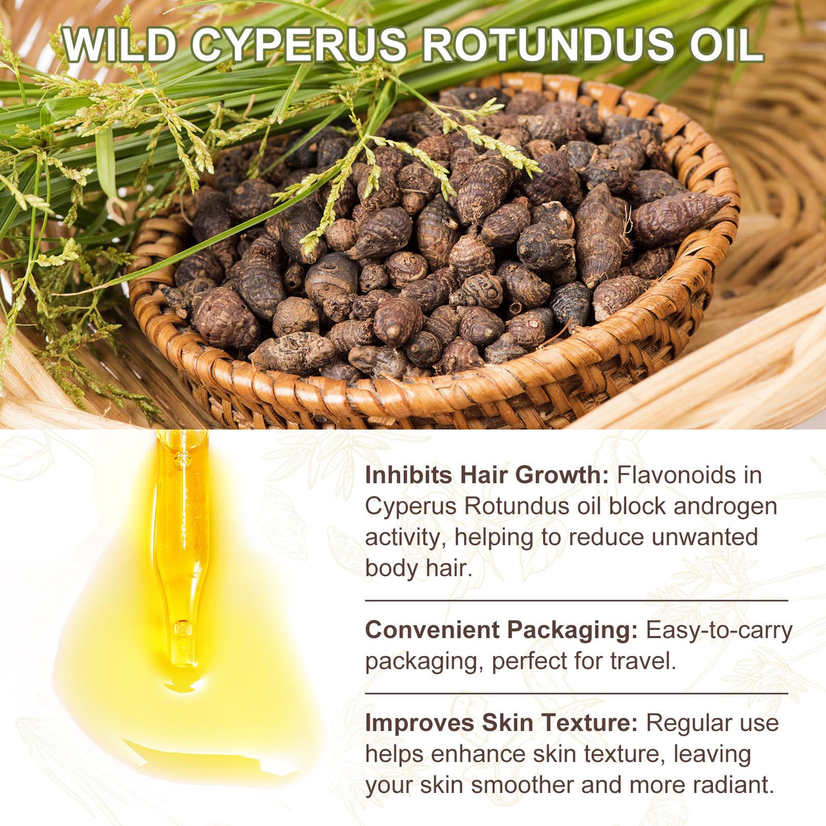 Cacukn applying oil to underarm to soothe and reduce regrowth after removal