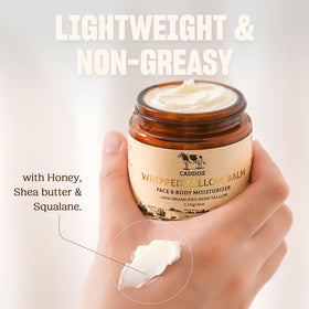 CADDISE 4 oz jar next to common items, conveys compact travel-friendly size