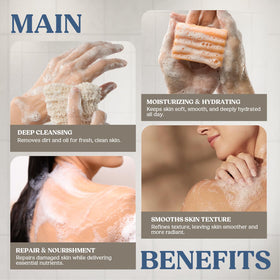 CADDISE soap in hand scale view demonstrating bar size