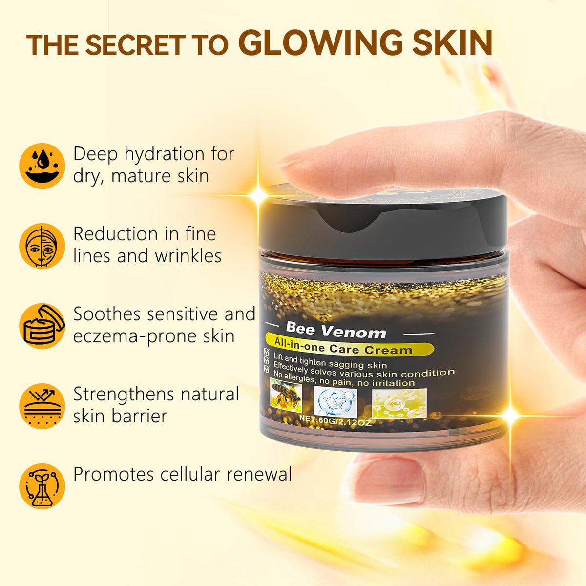 Caderno Inteligente open jar gel-cream texture that absorbs quickly