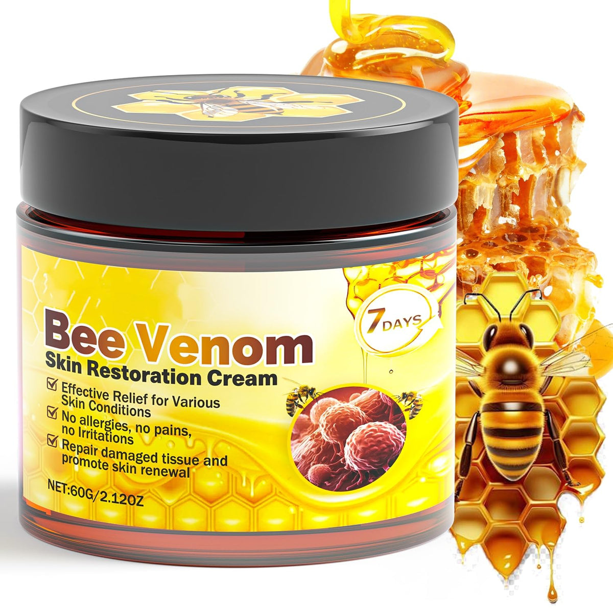 Caderno Inteligente jar front view showing premium cream packaging and clarity