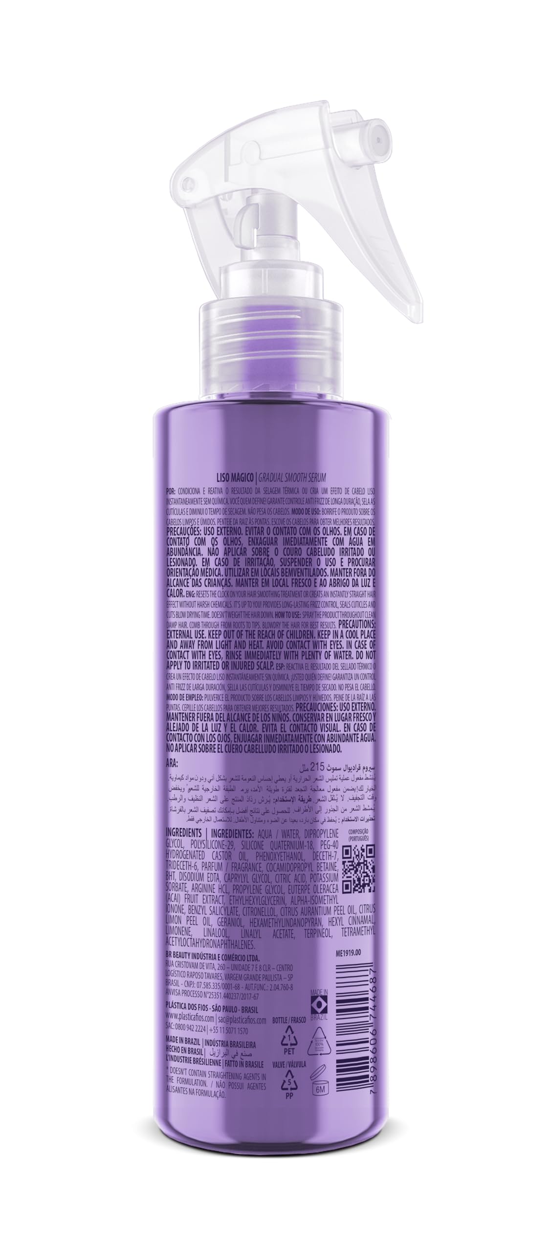 CADIVEU spray mist close-up showing fine texture that speeds drying and protects