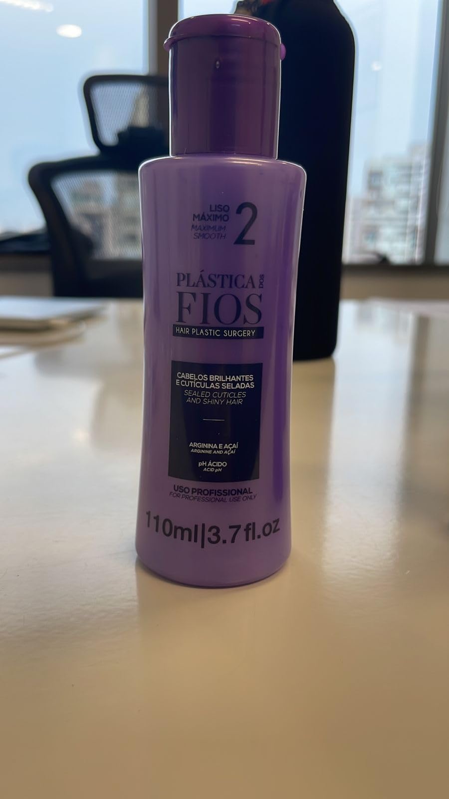 CADIVEU label detail displaying directions and keratin-focused formula benefits