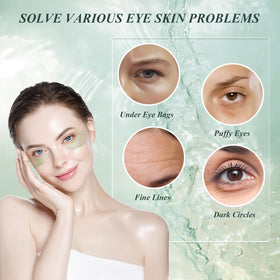 Caewous close-up texture of hydrogel patch highlighting soothing aloe
