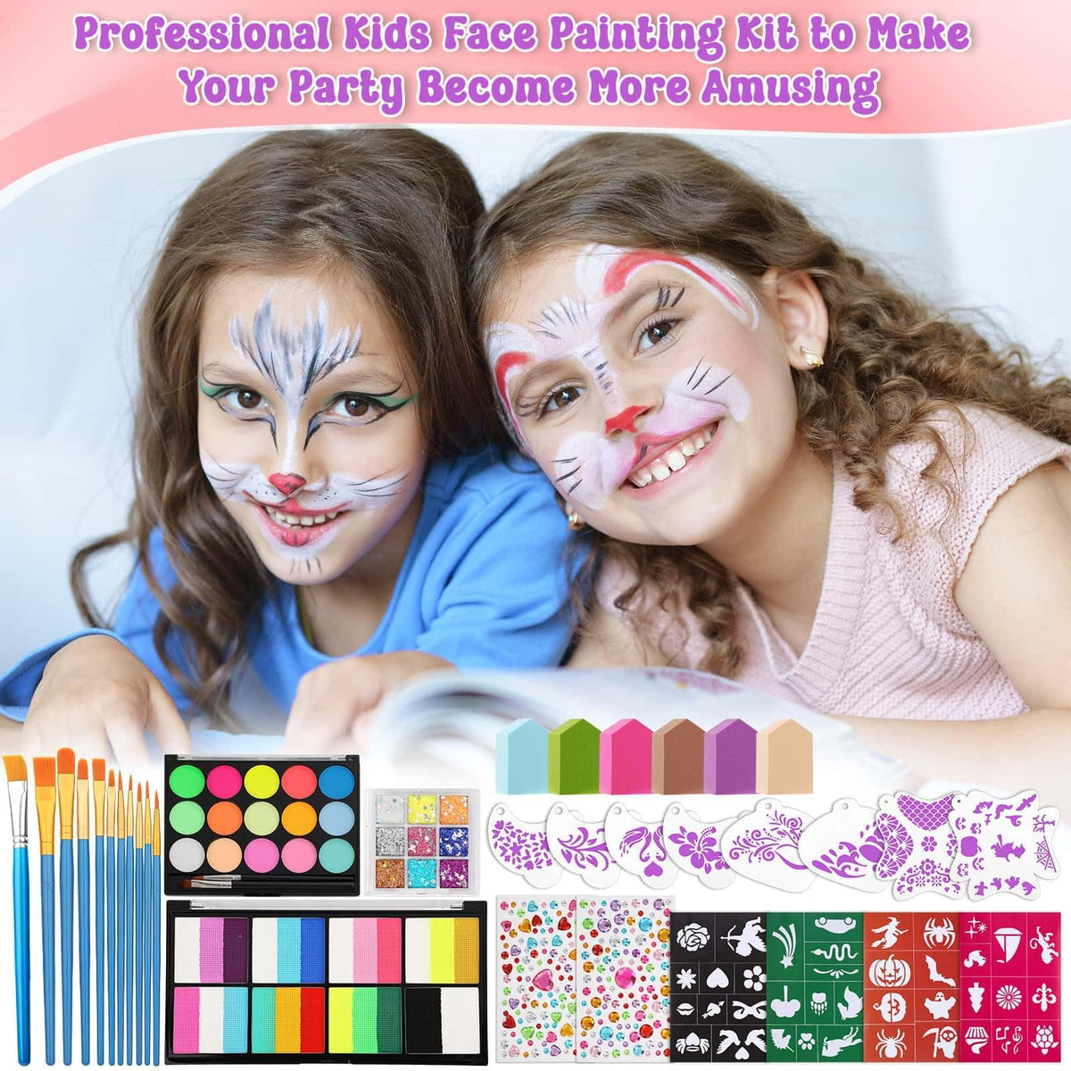 Caffox glitter pots and sticky gems close up adding sparkle and decorative accents