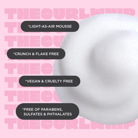 Cake Beauty applied to damp curls in salon showing defined, frizz-resistant styling