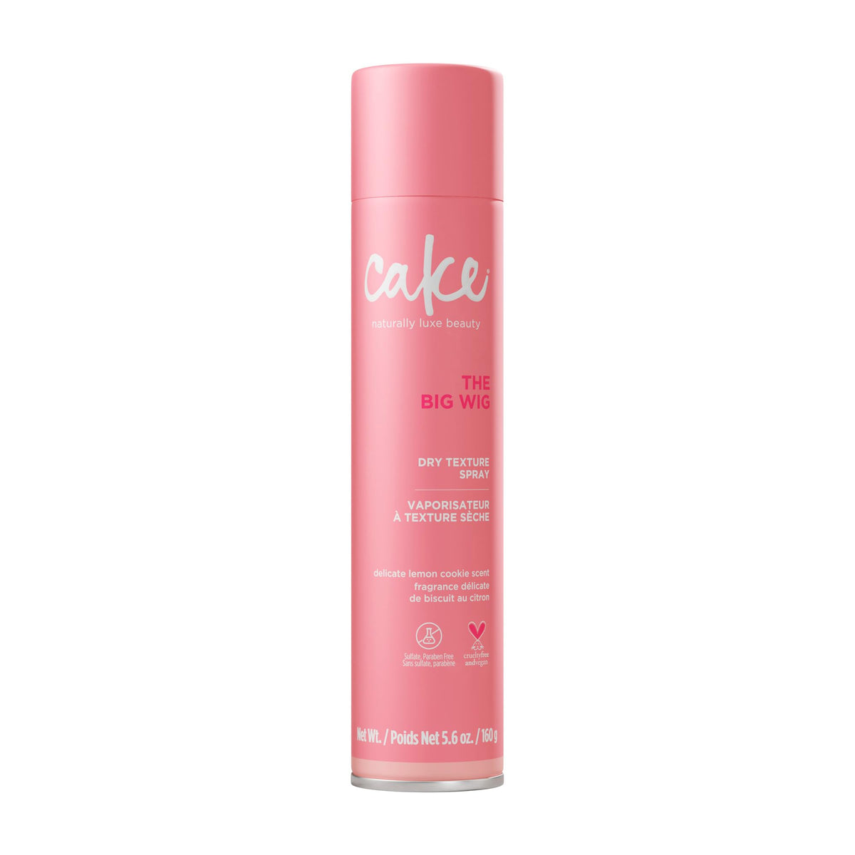 Cake Beauty Big Wig front packaging showing label and 5.6 oz size for clear product ID