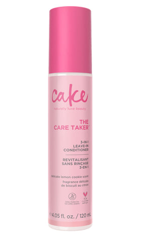 Cake Beauty The Care Taker front bottle view showing product branding and size, promotes easy styling