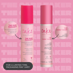 Cake Beauty spray nozzle close-up demonstrating fine mist for even lightweight coverage and detangling