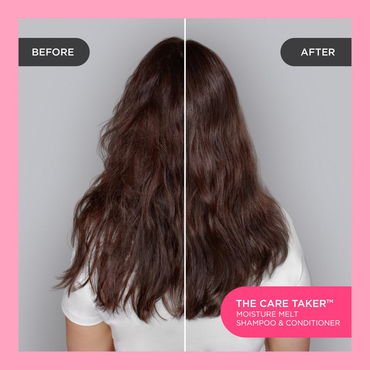 Cake Beauty conditioner in hand for size comparison, shows travel-friendly 296 ml convenience