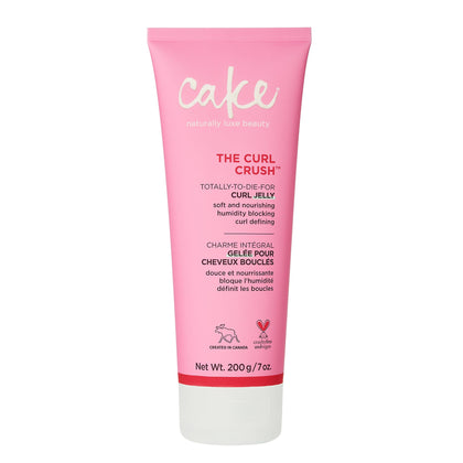 Cake Beauty Curl Crush front jar view showing label and 7 oz size, conveys trust