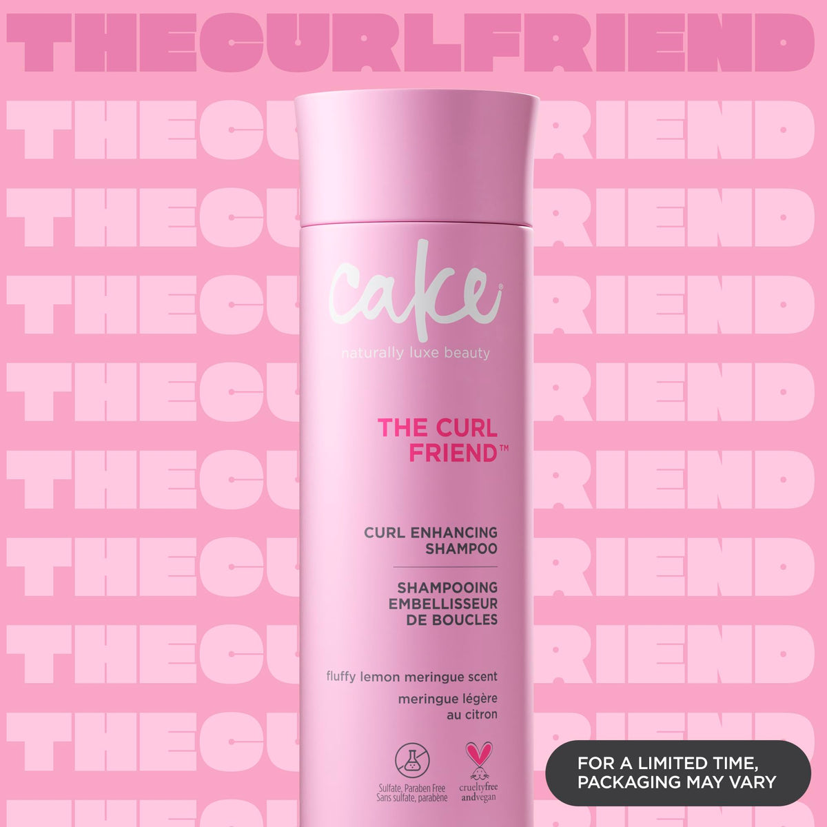 Cake Beauty dispensing shampoo foam to demonstrate easy lather and cleansing