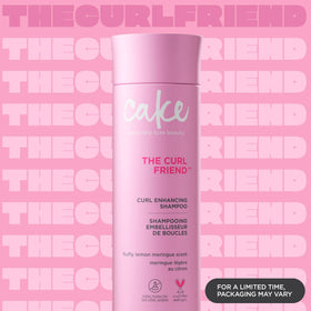 Cake Beauty dispensing shampoo foam to demonstrate easy lather and cleansing