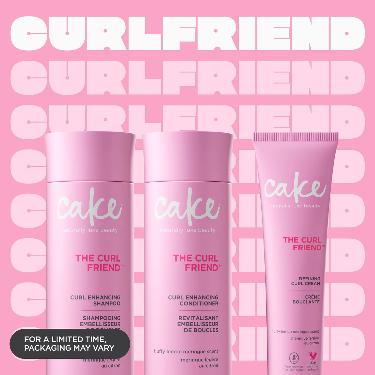 Cake Beauty close-up texture of curl defining cream showing creamy slip for smoother curls