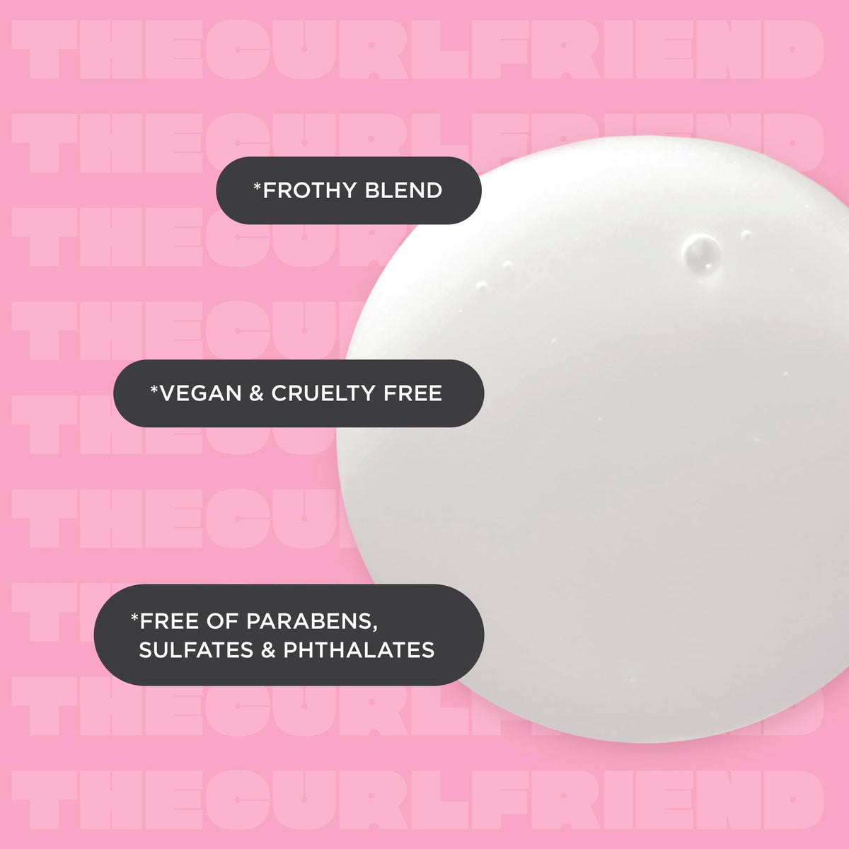 Cake Beauty close-up foam texture showing lightweight moisturizing lather
