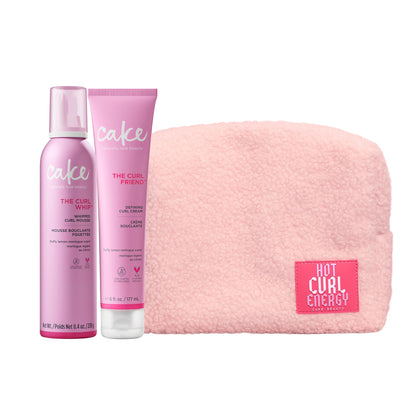 Cake Beauty front packaging showing gift set and pouch for easy gifting