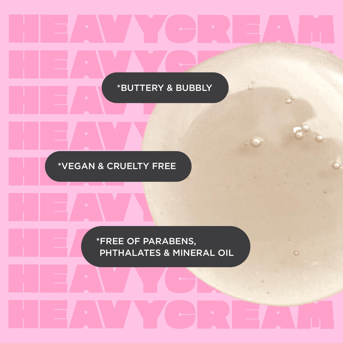 Cake Beauty coconut shea butter and licorice root display, highlights moisturizing ingredients