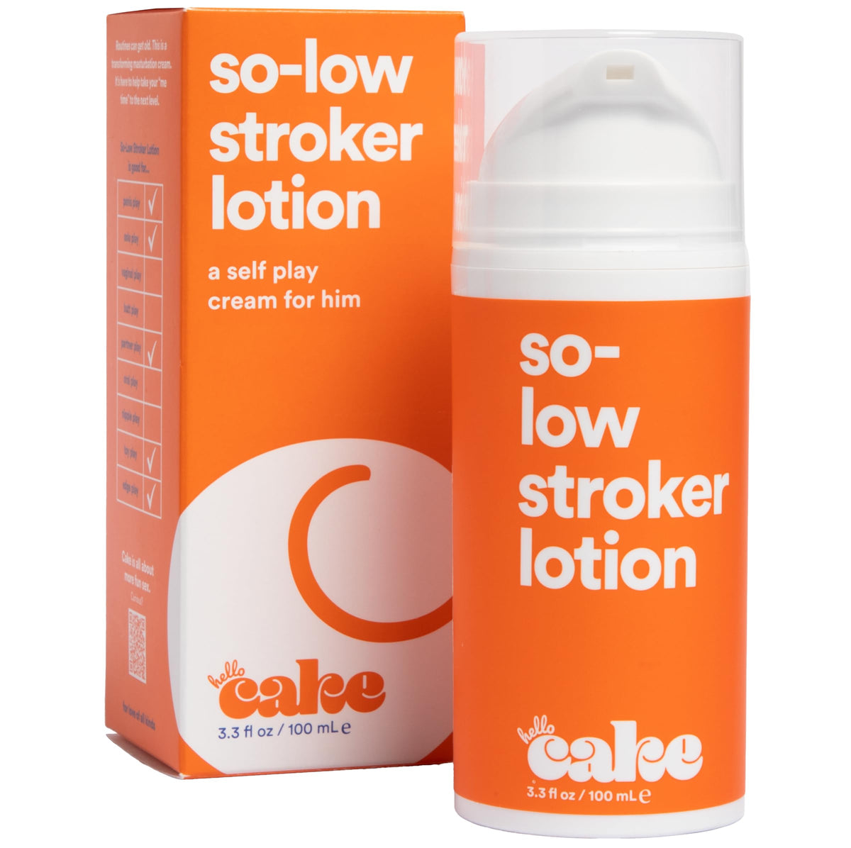 cake bottle front packaging showing product branding and size for easy identification