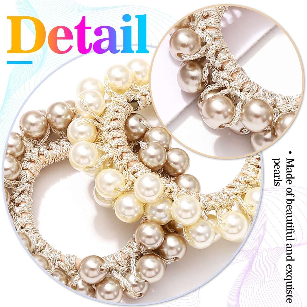 CAKURE wrapped around a bun adding pearl-accented texture and polish