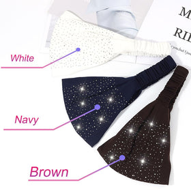 CAKURE close-up rhinestones on band highlighting sparkle and secure detailing
