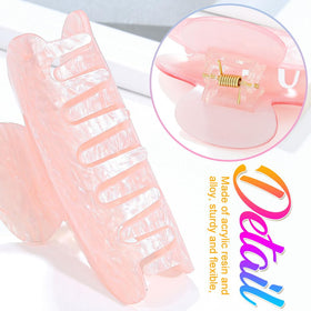 CAKURE clip holding half-up hairstyle on brunette, fast everyday styling