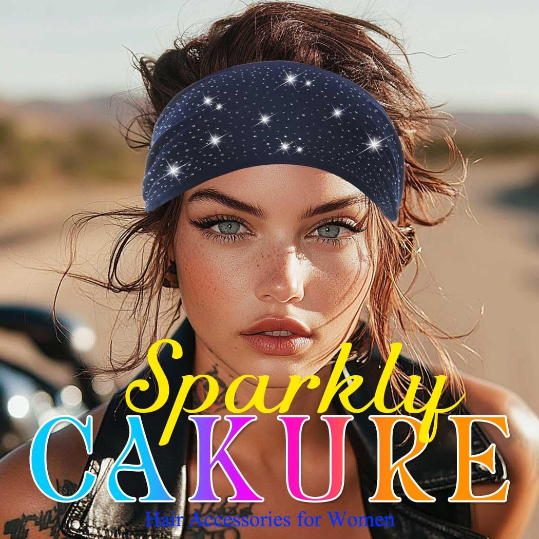 CAKURE woman cycling outdoors wearing headband for sweat control and style