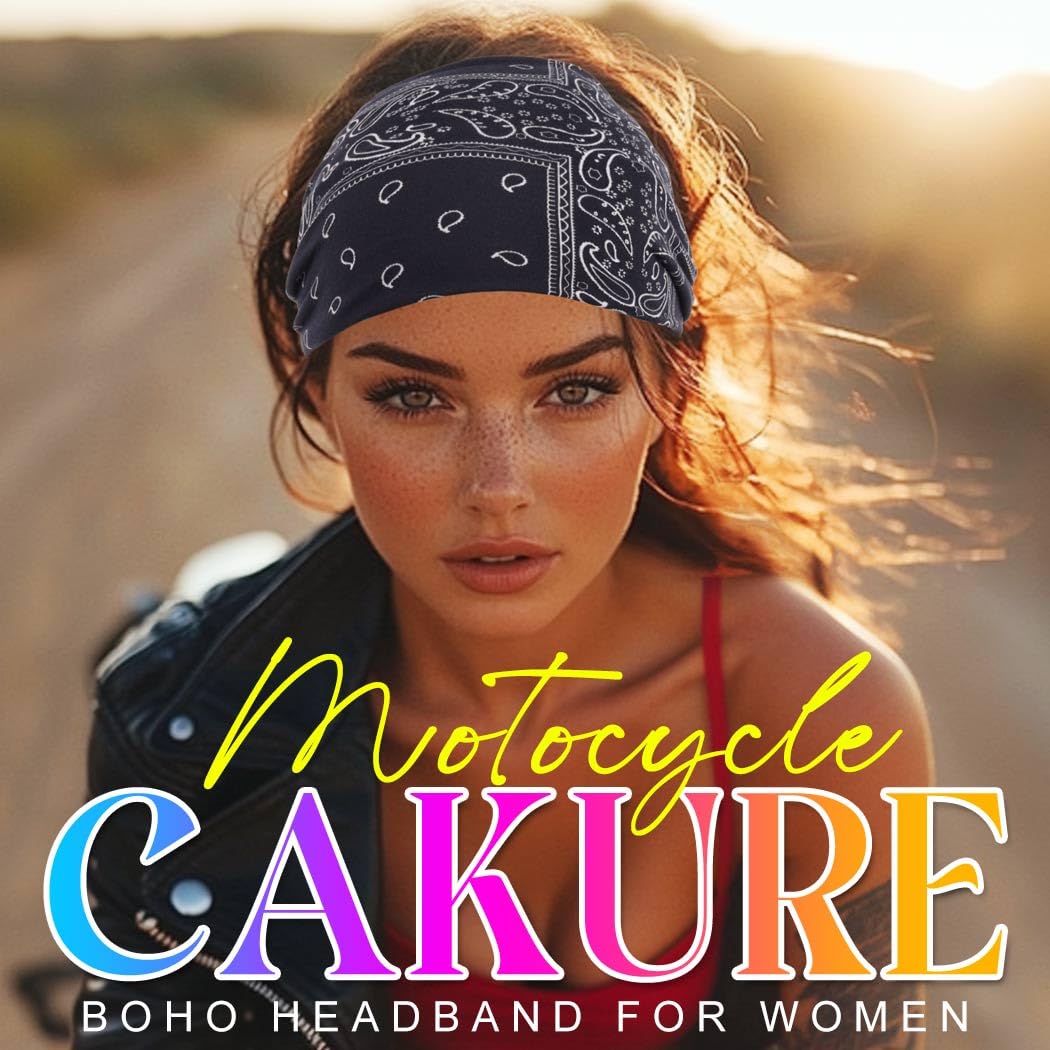 CAKURE headband styled in yoga studio, keeps hair back during movement