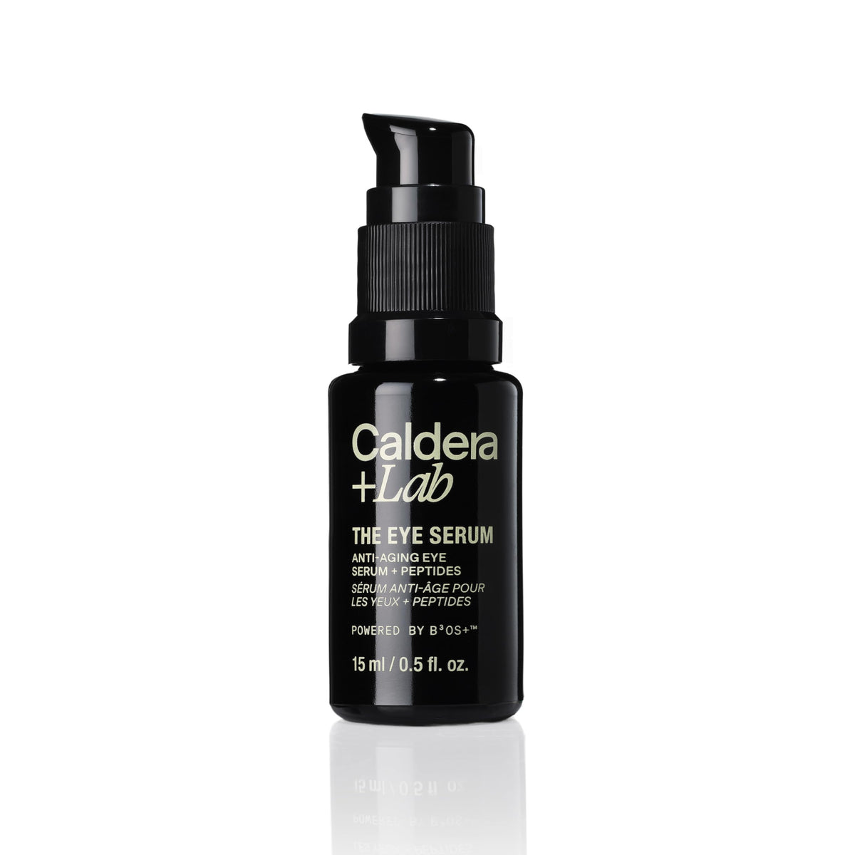 Caldera + Lab front packaging showing product and clean design benefits
