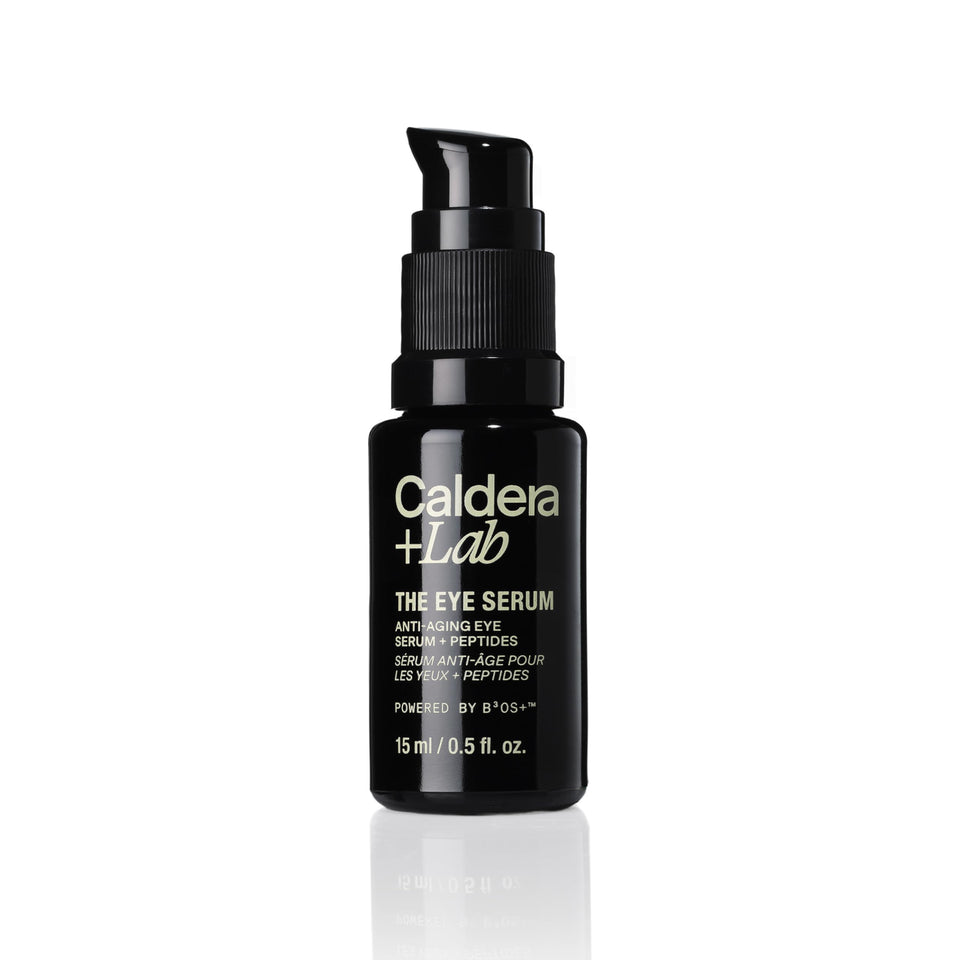 Caldera + Lab front packaging showing product and clean design benefits