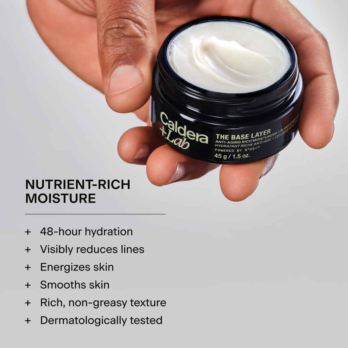 Caldera + Lab kit components laid flat to show included cleanser, moisturizer, serums