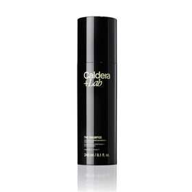 Caldera + Lab front bottle view showing clean packaging and grooming benefit
