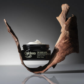 Caldera + Lab used after shaving illustrating soothing, nourishing benefit
