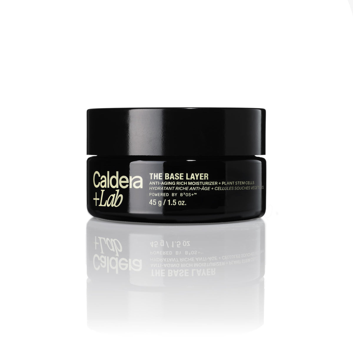 Caldera + Lab jar front view showing clean design and protective hydration benefit