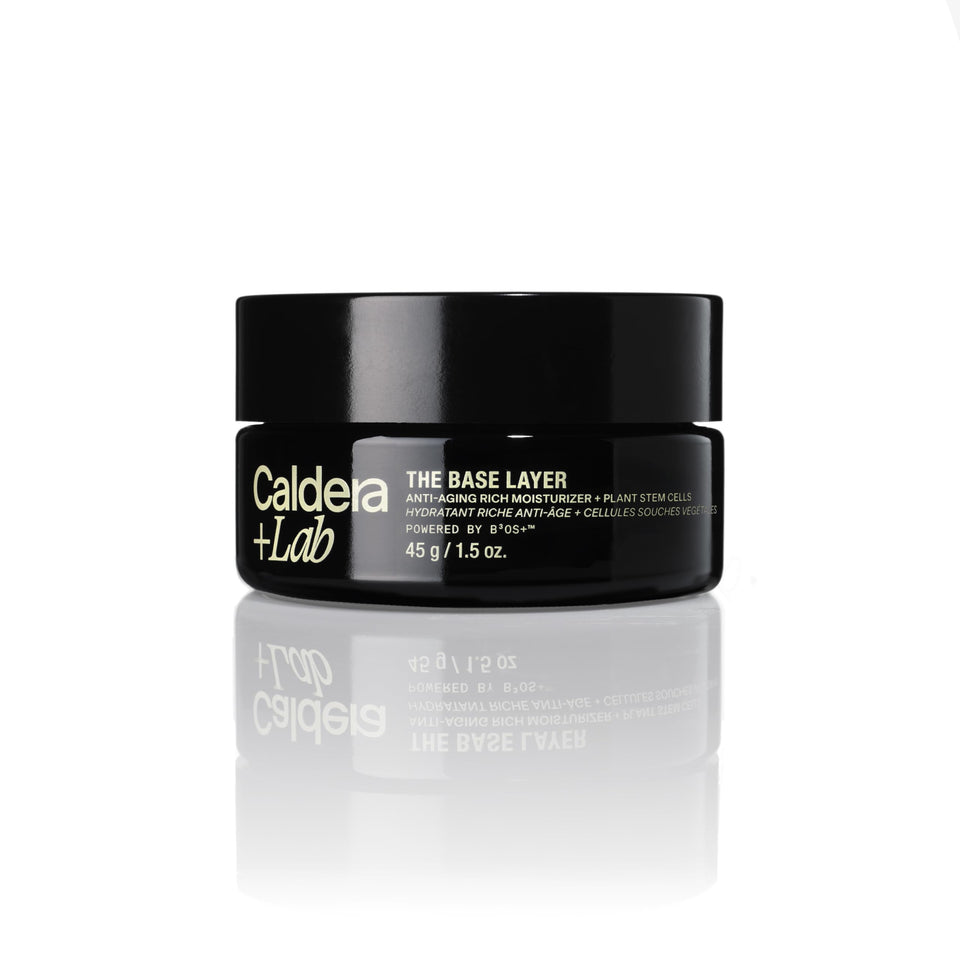 Caldera + Lab jar front view showing clean design and protective hydration benefit