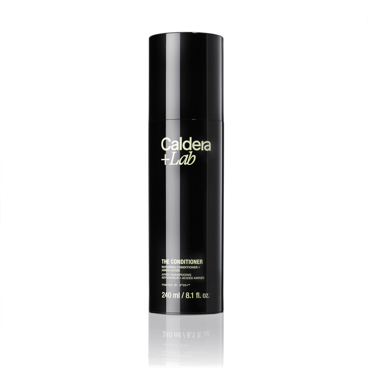 Caldera + Lab front packaging showing product benefits and clean design