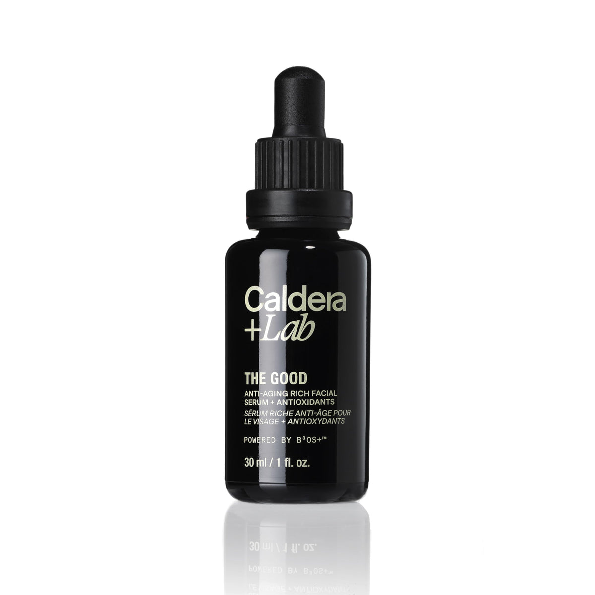 Caldera + Lab front bottle view showing clean design and benefit of hydration