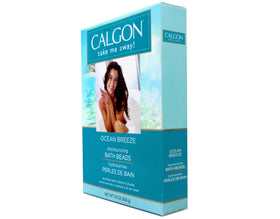 Calgon Ocean Breeze beads dissolving in tub showing scent release