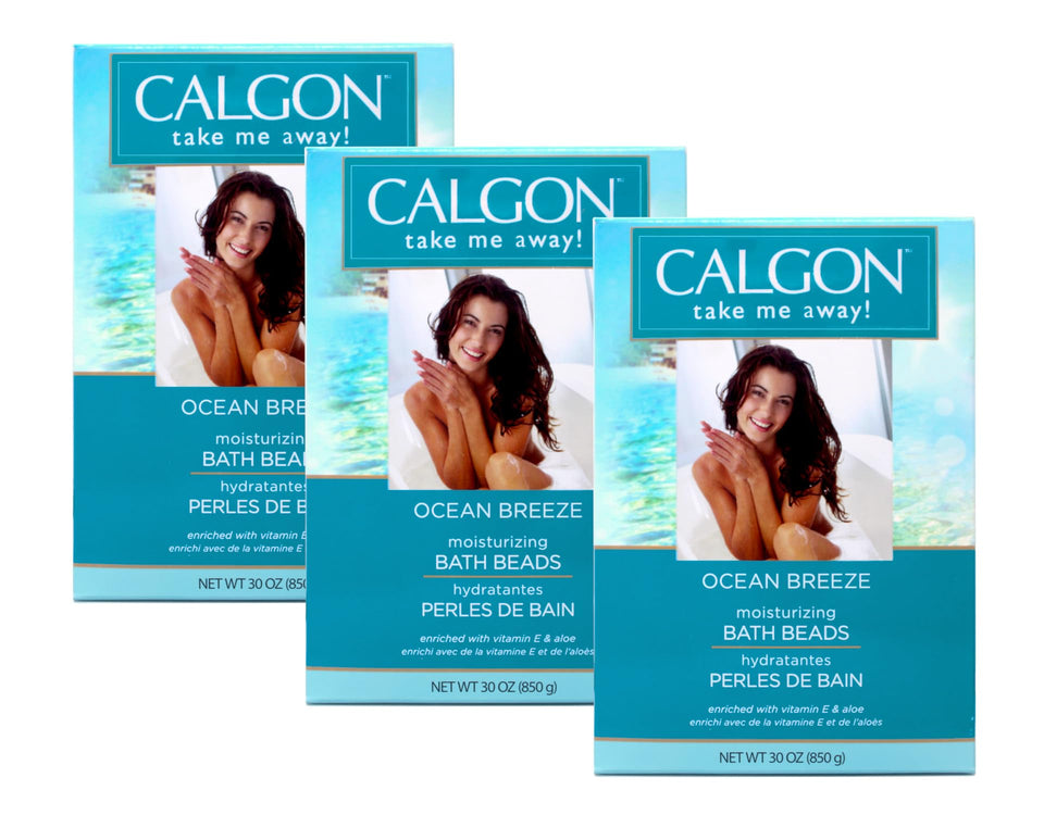 Calgon Ocean Breeze front packaging showing product and benefit