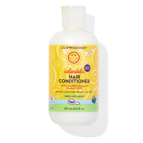 California Baby front bottle showing lavender scent and plant-based claim benefits