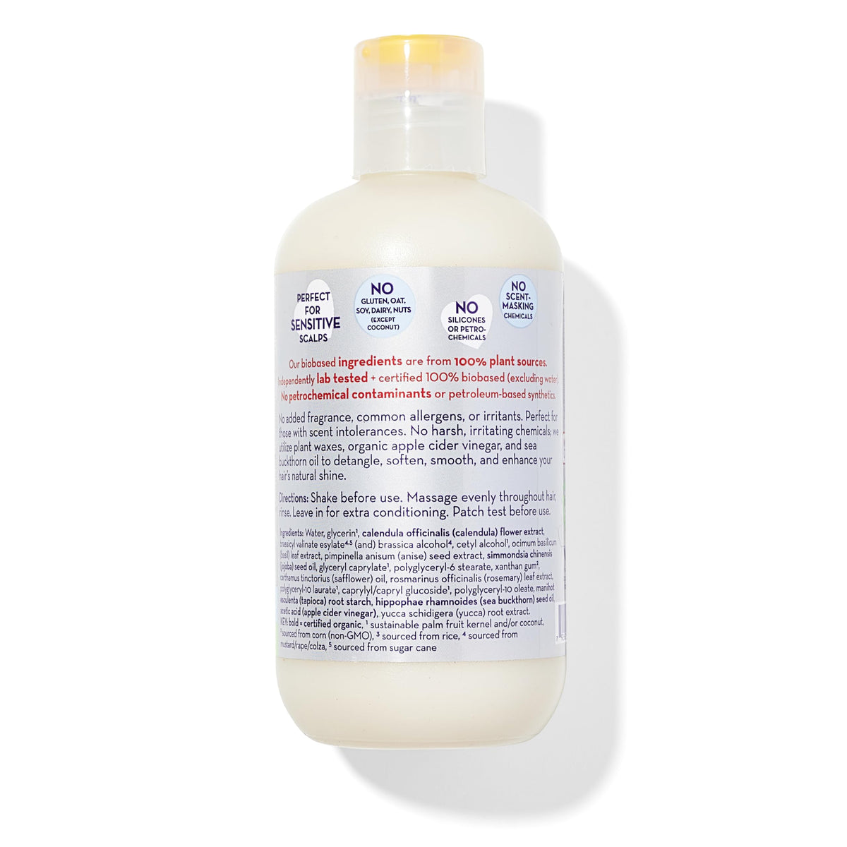 California Baby conditioner dispensing texture to show lightweight slip for detangling