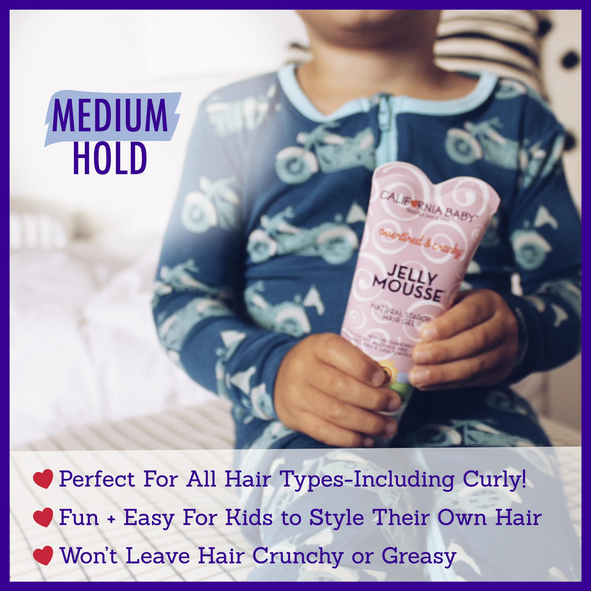 California Baby styling demo braiding child hair with control