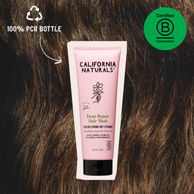 California Naturals mask applied in hand to show rich easy spread