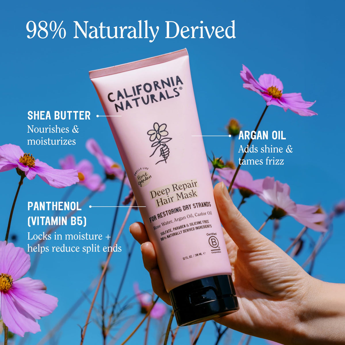 California Naturals before and after hair results showing improved softness