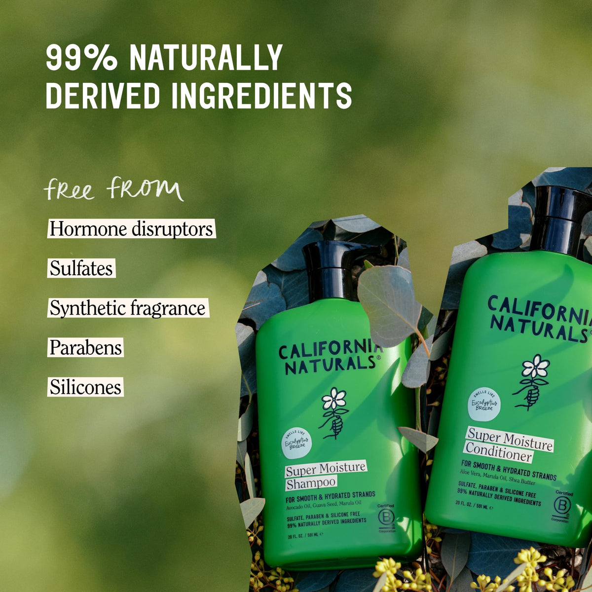 California Naturals conditioner cream close-up showing rich moisturizing benefit
