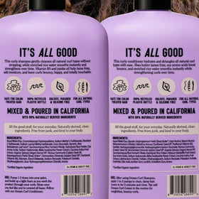 California Naturals after-use defined bouncy curls and reduced frizz