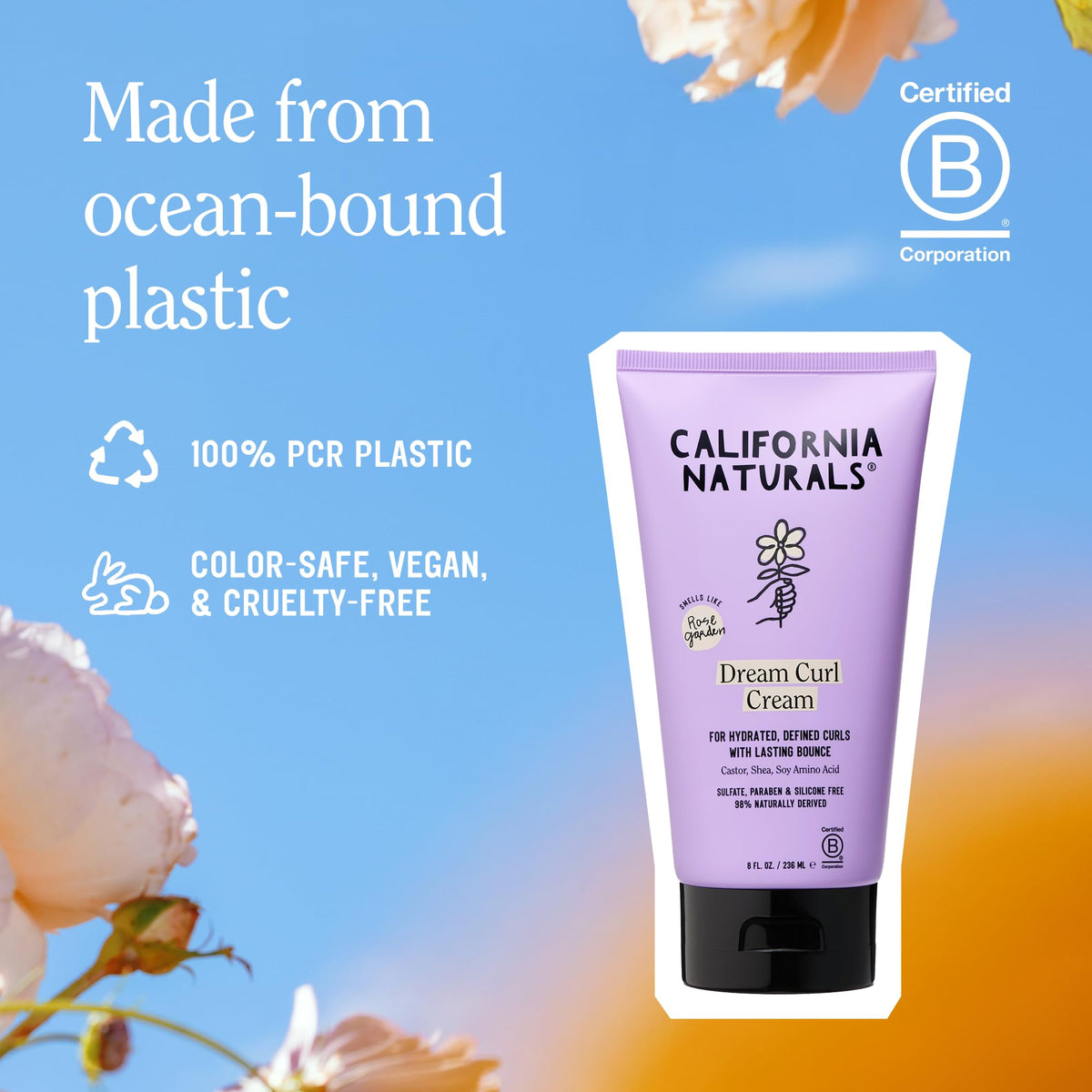 California Naturals jar held in hand to show size and portable, travel-friendly convenience